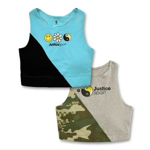 Justice Sport 2 Pack Girls Sport Bras Size 38